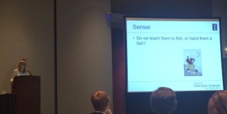 Nicole W. Miller giving presentation