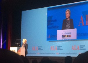 Hillary Clinton at ALA conference